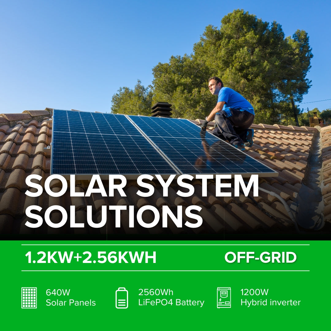 1.2KW+2.56KWH Solar System Solutions - IPV Solar